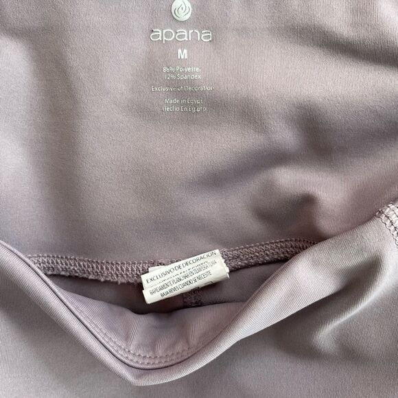 Apana gray crop leggings with wide waistband and two side pockets, size M - Picture 4 of 7